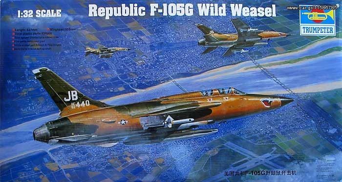 Στατικά Μοντέλα 2017 1/32 Republic F-105G Wild Weas