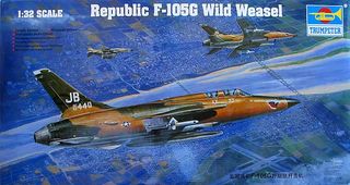 Radiocontrol static models '17 1/32 Republic F-105G Wild Weas