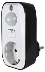 Ecosavers Pir Sensor Switch Αυτόματη Πρίζα με Φωτοκύτταρο & Αισθητήρα Φωτός με Διακόπτη 3 λεπτών