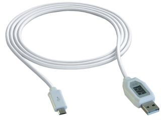 USB - micro USB καλώδιο φόρτισης με Ψηφιακή Οθόνη V/A EcoSavers