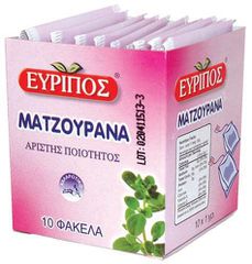 Ματζουράνα Εύριπος 10 Φάκελα Φυσικό Χαλαρωτικό Τσάι Αιγύπτου Αρίστης Ποιότητος Μαντζουράνα
