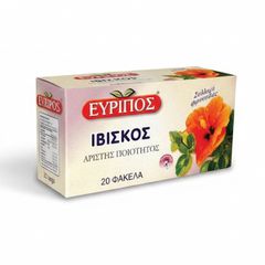 Ιβίσκος Τονωτικό Τσάι Εύριπος 20 Φάκελα Φυσικό Προϊόν Άριστης Ποιότητος
