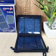 PowerPlus Tiger Ηλιακός Φορτιστής Output 3,5W USB 5V & αναπτήρα 12V Πάνελ 5W