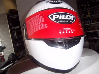  Pilot FR3 SV FR-III Κράνος FULL FACE με φιμέ ζελατίνα BLACK MATT WHITE TITANIUM MATT-thumb-6