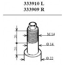 Αμορτισέρ εμπρός KYB 333909