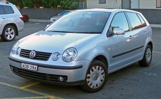 VW Polo 9N, Προβολέας προφυλακτήρα εμπρός δεξιός-thumb-1