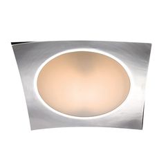 Homelight Πλαφονιέρα χρωμίου 1φωτη PLANET 50cm - Διάφανο γυαλί