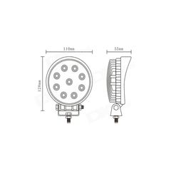 ΑΔΙΑΒΡΟΧΟΣ ΠΡΟΒΟΛΕΑΣ LED 27W 1800lm 12 - 24 vDC-thumb-1