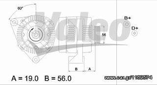 Δυναμό VALEO για Citroen Saxo (436666)