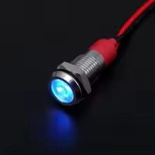 Ενδεικτικό LED Μπλε φωτισμός 12V-24V Κωδικός ST2003...Sound☆Street.....