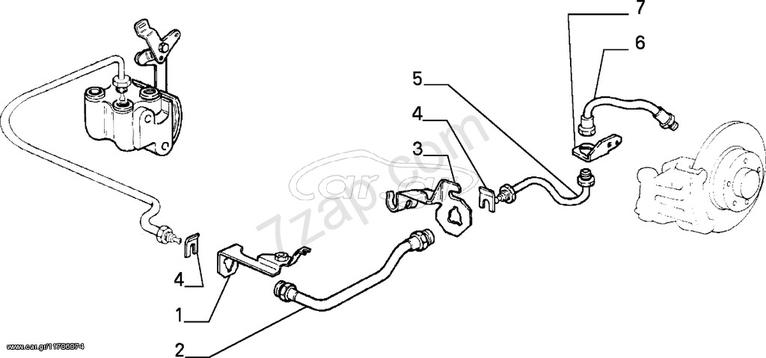 Alfa Romeo/ Fiat/ Lancia, μεταλλικός σωλήνας φρένων, καινούργιος, γνήσιος- 46451976