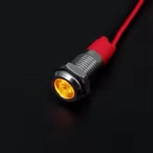 Ενδεικτικό LED Πορτοκαλί φωτισμός 12V-24V Κωδικός ST2004..Sound☆Street.....