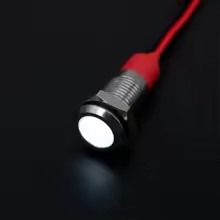 Ενδεικτικό LED Λευκός φωτισμός 12V-24V Κωδικός ST2002....Sound☆Street.....