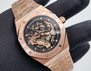 Audemars Piguet Skeleton royal oak replica rose gold αντιγραφο rolex