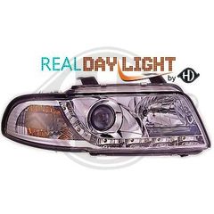 AUDI A4 B5 ΦΑΝΑΡΙΑ ΜΠΡΟΣΤΑ DAYLIGHT CHROME-ΧΡΩΜΙΟ 