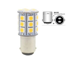 LED Διπολική BAY15D 1157 27smd WHITE Κωδικός XF504..SoundStreet....