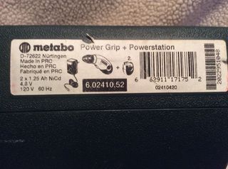 Metabo Power Grip Επαναφορτιζόμενο Δραπανοκατσάβιδο 4,8V με 2 μπαταρίες NiCd-thumb-4