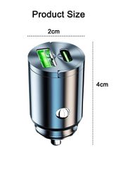MINI Φορτιστής αυτοκινήτου 2 θύρες USB και PD QC3.0 για πρίζα αναπτήρα 12-24V Κωδικός ST702....SoundStreet....