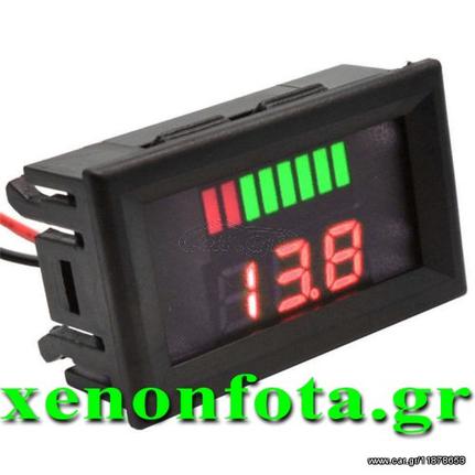 ΒΟΛΤΟΜΕΤΡΟ ΨΗΦΙΑΚΟ ΜΕ ΕΝΔΕΙΞΗ ΚΑΤΑΣΤΑΣΗΣ ΜΠΑΤΑΡΙΑΣ ΜΕ ΓΡΑΦΙΚΟ 0-24V ΑΡΙΣΤΗΣ ΠΟΙΟΤΗΤΟΣ....Sound☆Street....