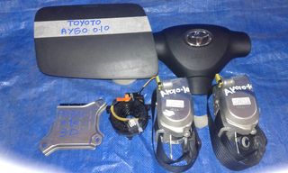 ΑΝΤΑΛΛΑΚΤΙΚΑ TOYOTA AYGO '06-'12 ΑΕΡΟΣΑΚΟΙ-SET AIRBAG ΖΩΝΕΣ & ΜΕΡΟΙ ΤΑΜΠΛΟ 249€ ONLINE ΠΡΟΣΦΟΡΕΣ ΧΩΡΙΣ ΖΩΝΗ ΟΔΗΓΟΥ & ΕΓΚΕΦΑΛΟ