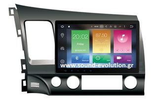 LM DIGITAL X644  10in HONDA CIVIC 4D 06>13  ANDROID 9/4GB RAM/8core www.sound-evolution.gr