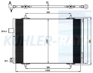 Ψυγείο A/C (Εξωτερικό) PEUGEOT 508 Sedan / 4dr 2014 - ( F/L ) 2.0 HDi  ( RHA (DW10CTED4),RHF (DW10BTED4)  ) (140 hp ) Πετρέλαιο #630106410