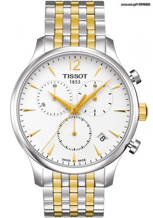 Tissot T-Classic Tradition Two Tone Stainless Steel Chronograph T063.617.22.037.00