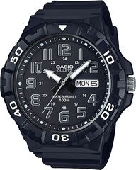 CASIO Collection Black Rubber Strap MRW-210H-1AVEF