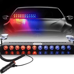Μπάρα Led STROBO 12V 12W Κόκκινο-Μπλε με βεντούζες Κωδικός ST551....SoundStreet....