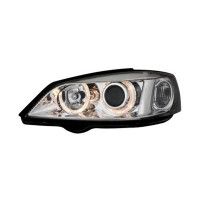 Φανάρια DECTANE Angel Eyes Opel Astra G 98-04 (Χρώμιο) Λάμπες H7/H7, Διπλό Δαχτυλίδι Angel Eyes, ..