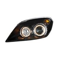 Φανάρια DECTANE Angel Eyes Opel Astra H 04-07 (Μαύρο) Λάμπες H7/H7, Διπλό Δαχτυλίδι Angel Eyes, 