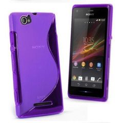 Θήκη κινητού για Sony Xperia M S line purple