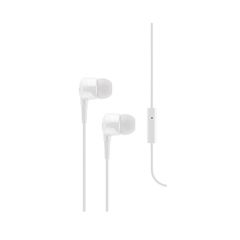 J10 In-Ear Headphones with Microphone, White