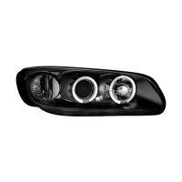 Φανάρια DECTANE Angel Eyes Opel Omega B 94-99 (Μαύρο) Λάμπες H1, Με διπλό Δαχτυλίδι Angel 