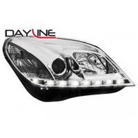 Φανάρια DECTANE Dayline Opel Astra h 04-09 + GTC χωρίς XENON (Χρώμιο), Λάμπες χαμηλή σκάλα Η7 