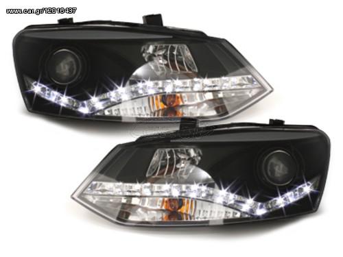 DAYLINE headlights VW Polo 6R 09+_drl optic_black 