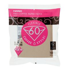 Hario V60 02 Χάρτινα Φίλτρα Χωρίς Λεύκανση Misarashi - 100τμχ