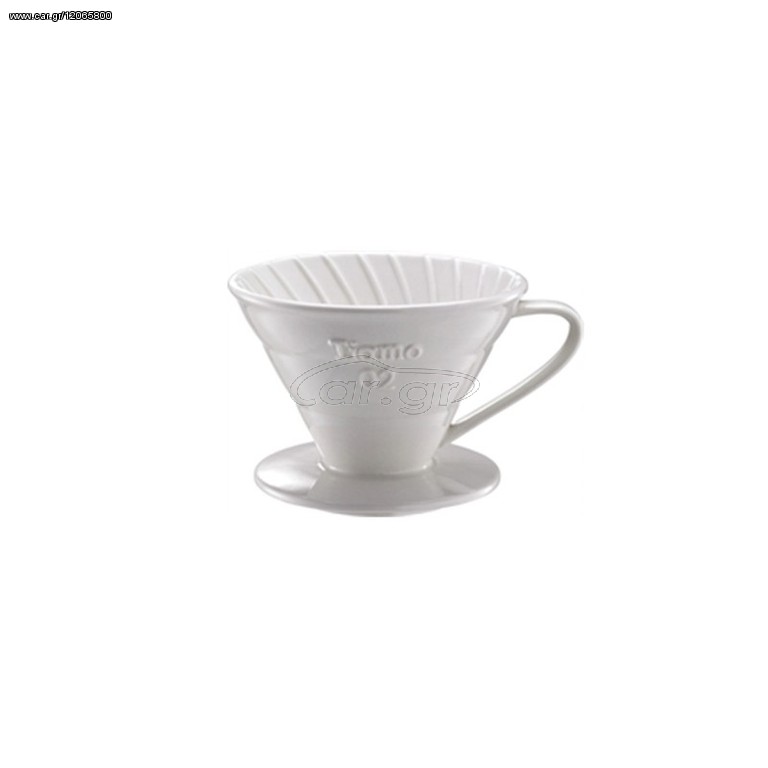 Tiamo Κεραμικό Dripper V02 Λευκό