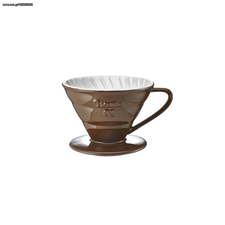 Tiamo Κεραμικό Dripper V02 Καφέ
