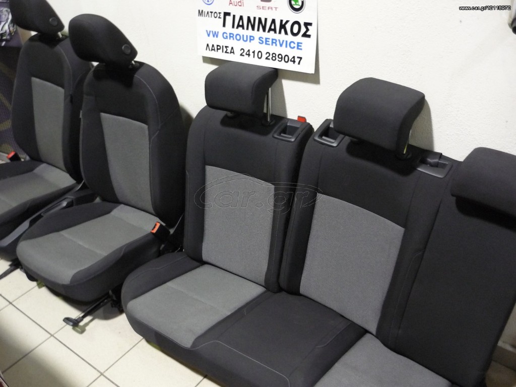 ΣΑΛΟΝΙ ΚΑΘΙΣΜΑΤΑ ΚΟΜΠΛΕ ΜΑΥΡΟ-ΓΚΡΙ VW GOLF 7  ΠΕΝΤΑΘΥΡΟ "ΓΙΑΝΝΑΚΟΣ Ο.Ε"
