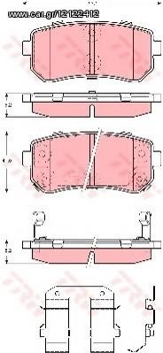 ΣΕΤ ΤΑΚΑΚΙΑ ΠΙΣΩ HYUNDAI ACCENT,i30,SONATA / KIA CEED,SPORTAGE,PICANTO,RIO