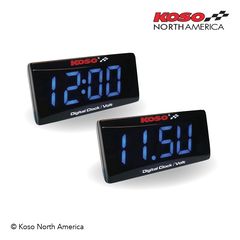 Super Slim Style Clock & Volt Meter