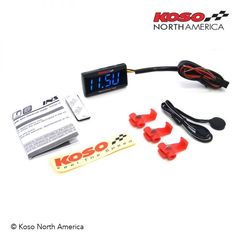 Super Slim Style Clock & Volt Meter-thumb-1