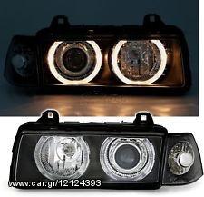 ΦΑΝΑΡΙΑ ΕΜΠΡΟΣ BMW E36 DEPO ANGEL EYES EAUTOSHOP GR