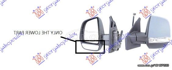 Κρύσταλλο Καθρέφτη OPEL COMBO Mini Van 2012 - 2015 ( TOUR-VAN ) 1.3 CDTI (B05)  ( A 13 FD  ) (90 hp ) Πετρέλαιο #601007622