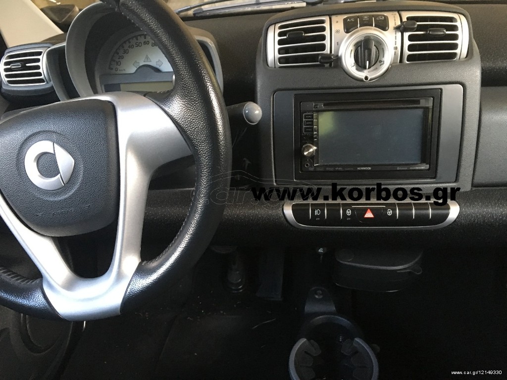 ERGENB Decalcomania della Decorazione del Pannello della Manopola del Cambio, Adesivo per Auto, per Smart Fortwo 451 Brabus 2007 2014