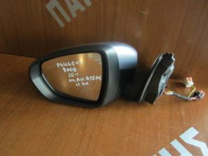 Peugeot 3008 2016-> καθρέπτης αριστερός ηλεκτρικά ανακλινόμενος ασημί σκούρο φως ασφαλείας