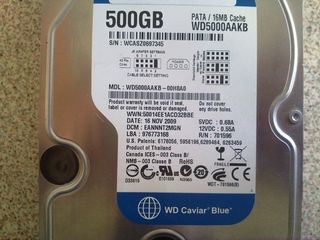 Western Digital Caviar Blue 500GB,Internal,7200RPM,3.5 PATA-IDE