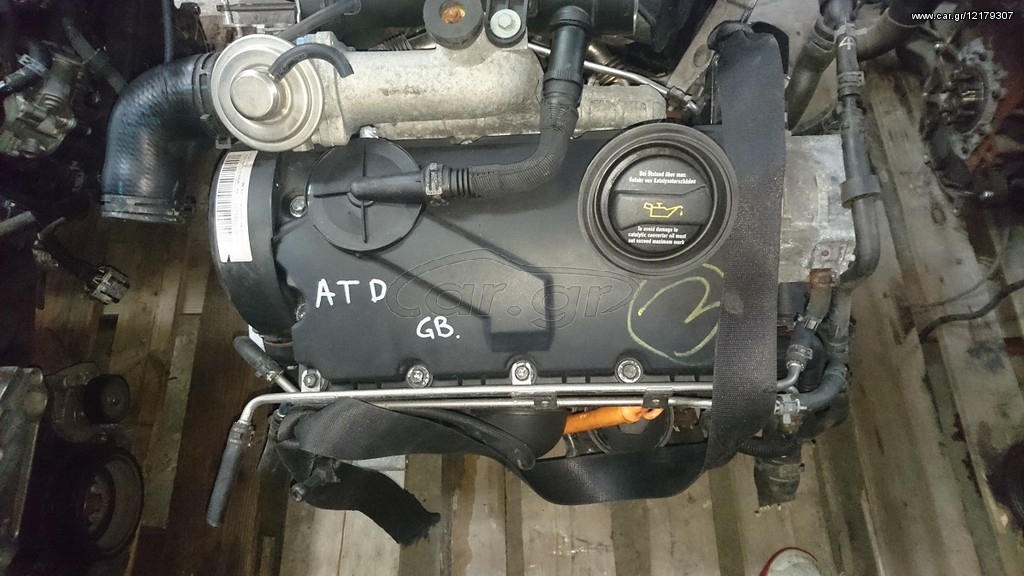 Κινητήρας Octavia, A3, Golf, Ibiza 1.9 TDI Κωδ. ATD