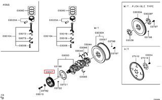 ΤΡΟΧΑΛΙΑ ΣΤΡΟΦΑΛΟΥ ΚΑΙΝ. MITSUBISHI 1104A087MK0